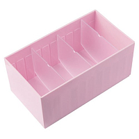 Irisk, подставка для кистей и пилок со съемными перегородками (160х90х70мм, розовая)