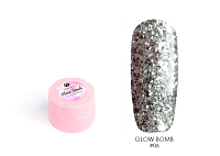 Adricoco, Glow Bomb - гель для дизайна (№06 "Серебряный лед"), 6 мл