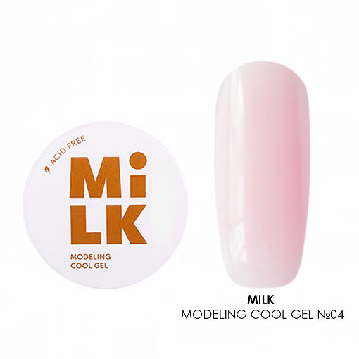 Milk, Modeling cool gel - бескислотный холодный гель для моделирования №04 (Porcelain), 50 гр