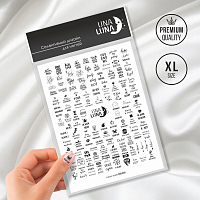 Una Luna, слайдер-дизайн для ногтей Ironic smile (MD205)