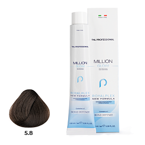 TNL, Million Gloss - крем-краска для волос (5.8 Светлый коричневый шоколад), 100 мл