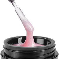 TNL, Poly Gel - жидкий полигель с жемчужной поталью и шиммером №07 (розовый), 30 мл