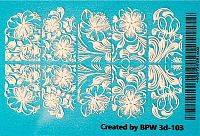 BPW.Style, слайдер-дизайн (3D Цветы белые)