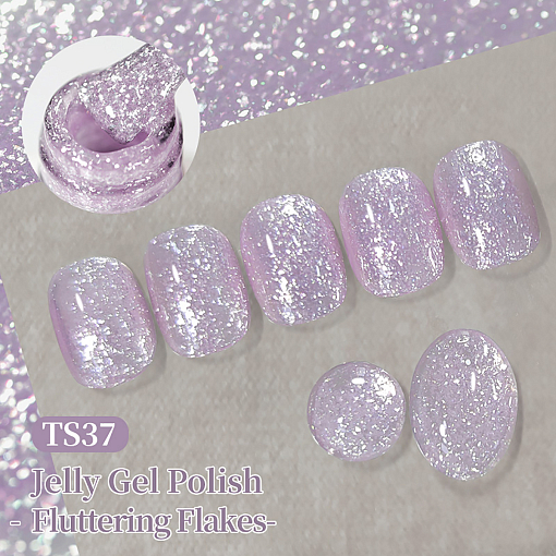 Born Pretty, Jelly Nude Gel - гель-лак желе с блестками №04, 10 мл
