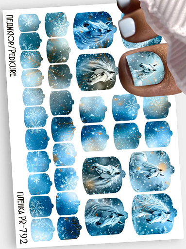 Anna Tkacheva, наклейки пленки для педикюра PR-792 Anna Tkacheva, наклейки пленки для педикюра PR-792