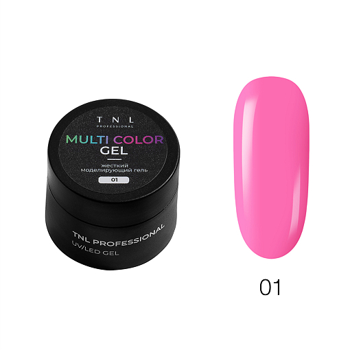 TNL, набор №62 жесткий гель для наращивания и укрепления Multi Color Gel (5 оттенков по 15 мл)