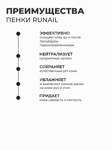 Runail, очищающая мульти-пенка для тела (мускус, пион, личи), 150 мл