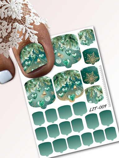 Anna Tkacheva, мини наклейки пленки для педикюра LIT-009 Anna Tkacheva, мини наклейки пленки для педикюра LIT-009