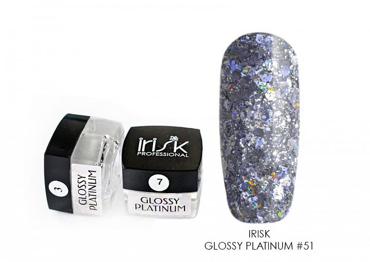 Irisk, гель-лак Glossy Platinum (№51), 5 мл