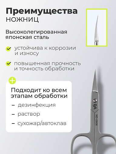 Dr.Alex, ножницы для кутикулы ND-0906 (20мм)