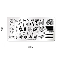 Пластина для стемпинга 12*6 см (ND-146)