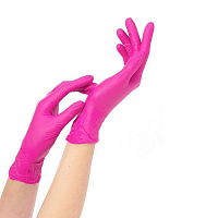 Archdale, перчатки для маникюриста нитриловые неопуд. Nitrimax 762L (фуксия, L), 50 пар