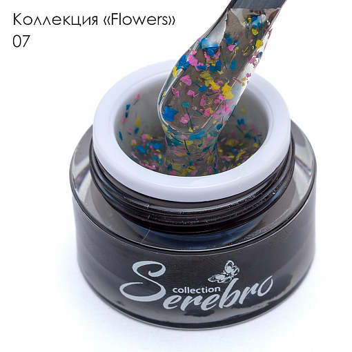 Serebro, гель-лак "Flowers" №07, 5 мл