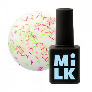 Milk, Sprinkles Art Effect - декоративный топ для гель-лака (Banana Split), 9 мл