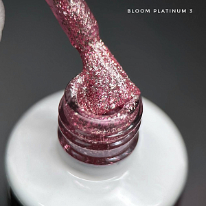 Bloom, Platinum - гель-лак с эффектом жидкой фольги с блёстками №3, 8 мл