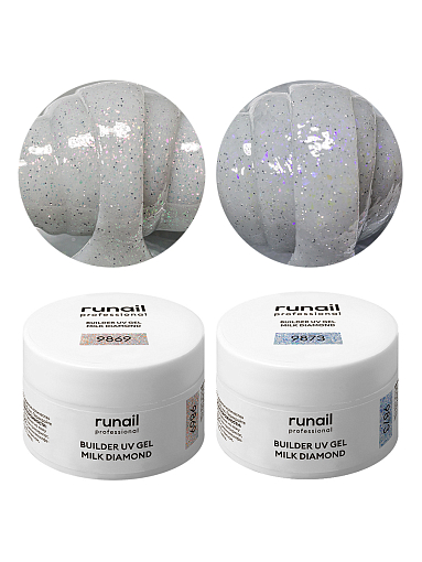 Runail, набор №129 моделирующий УФ-гель светоотражающий MILK DIAMOND (2 оттенка по 15 гр) Runail, набор №129 моделирующий УФ-гель светоотражающий MILK DIAMOND (2 оттенка по 15 гр)