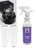 Микс набор №298 гель-пластилин для наращивания, средство для обработки рук при маникюре