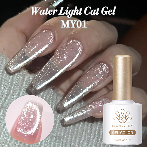 Born Pretty, Water Light Cat Magnetic Gel - магнитный гель-лак "кошачий глаз" MY01, 10 мл
