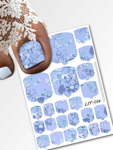 Anna Tkacheva, мини наклейки пленки для педикюра LIT-034 Anna Tkacheva, мини наклейки пленки для педикюра LIT-034