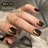 Born Pretty, Black Water Light Cat Magnetic Gel - магнитный гель-лак "кошачий глаз" BGC02, 10 мл