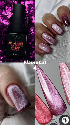 TNL, Flame Cat - гель-лак "корейская кошка" №04 (опаляющая энергия), 6 мл