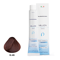 TNL, Million Gloss - крем-краска для волос (6.46 Темный блонд медный красный), 100 мл