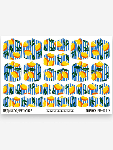 Anna Tkacheva, наклейки пленки для педикюра PR-815