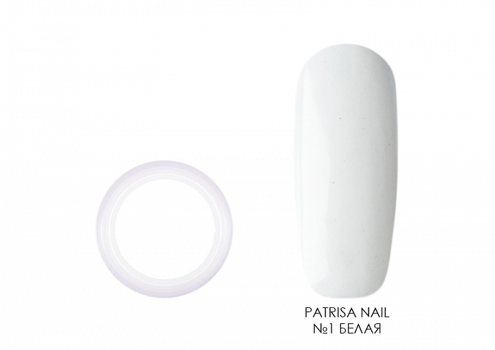 Patrisa nail, гель-краска (№1 белая), 5 гр