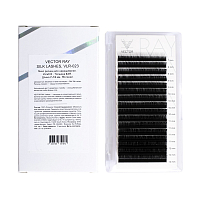 VECTOR RAY, Silk Lashes - микс ресниц для наращивания (изгиб C/Толщ.0,07 мм/Длина 7-12)