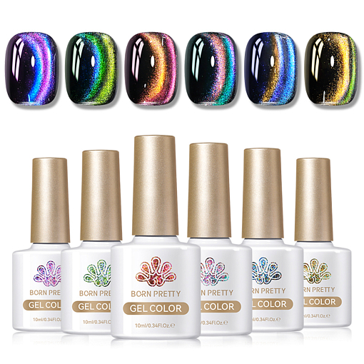 Born Pretty, 9D Polaris Cat Eye Gel - магнитный гель-лак "кошачий глаз" MY33, 10 мл