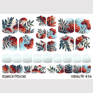 Anna Tkacheva, наклейки пленки для педикюра PR-456