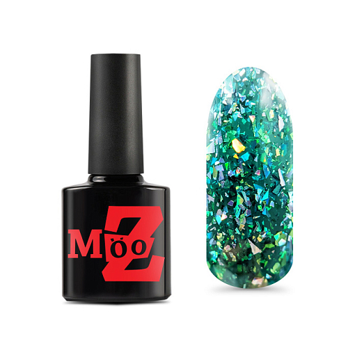 Mooz, Mirage - гель-лак с голографической цветной поталью №268, 9 мл