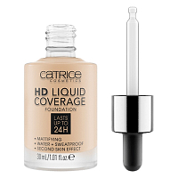 Catrice, HD Liquid Coverage Foundation - тональная основа (010 Light Beige св-бежевый), 30 мл