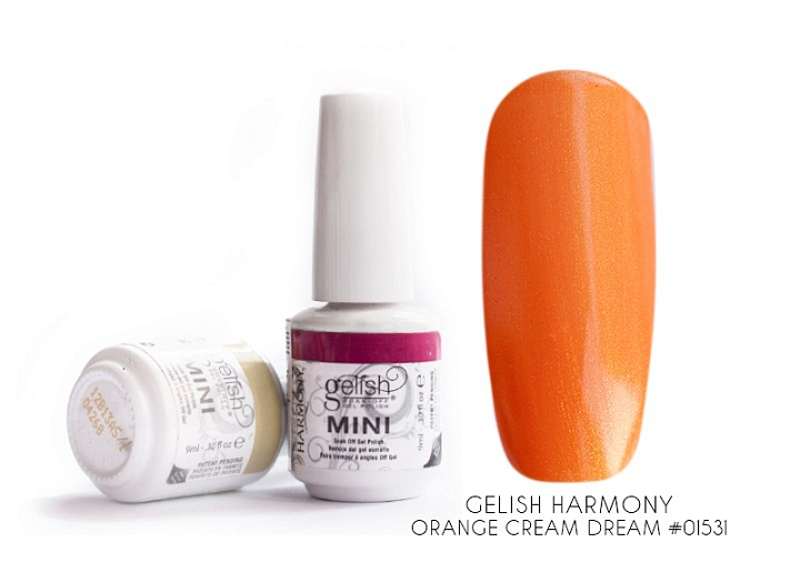 УЦЕНКА, Gelish Harmony, гель-лак mini (Orange Cream Dream 01531), 9 мл