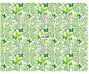 Слайдер-дизайн "Зелененькие бабочки s139"