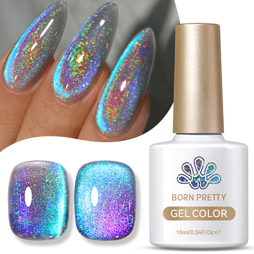 Born Pretty, Laser Cat Magnetic Gel-MY122 - магнитный гель-лак "кошачий глаз", 10 мл