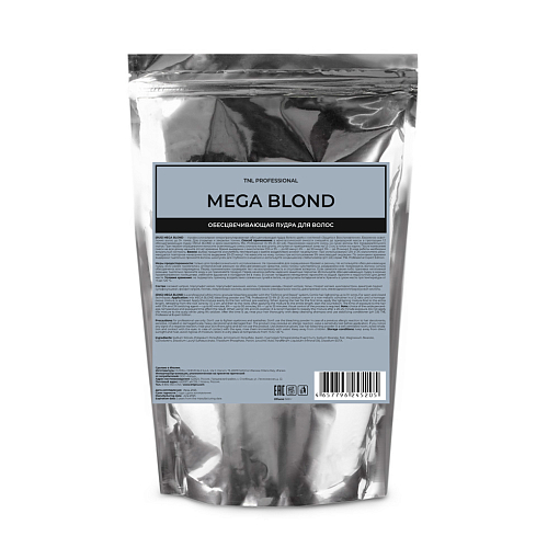 TNL, Mega Blond - обесцвечивающая пудра для волос (9+ белая), 500 гр