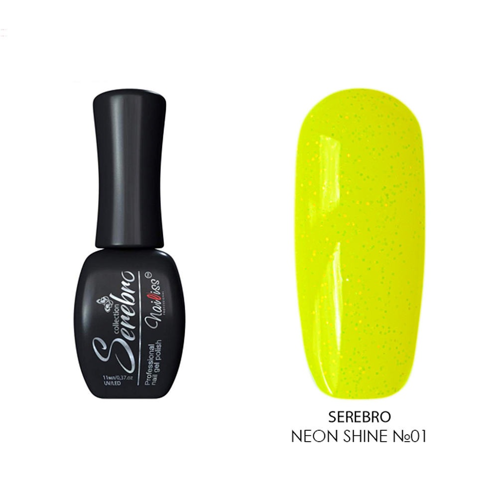 Serebro, гель-лак Neon shine (№01), 11 мл