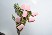 Tnl, силиконовые колпачки для снятия гель-лака (розовые), 10 шт