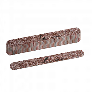 TNL, набор пилок для ногтей узкая 100/100 высокое качество (пластиковая основа, коричневые), 10 шт