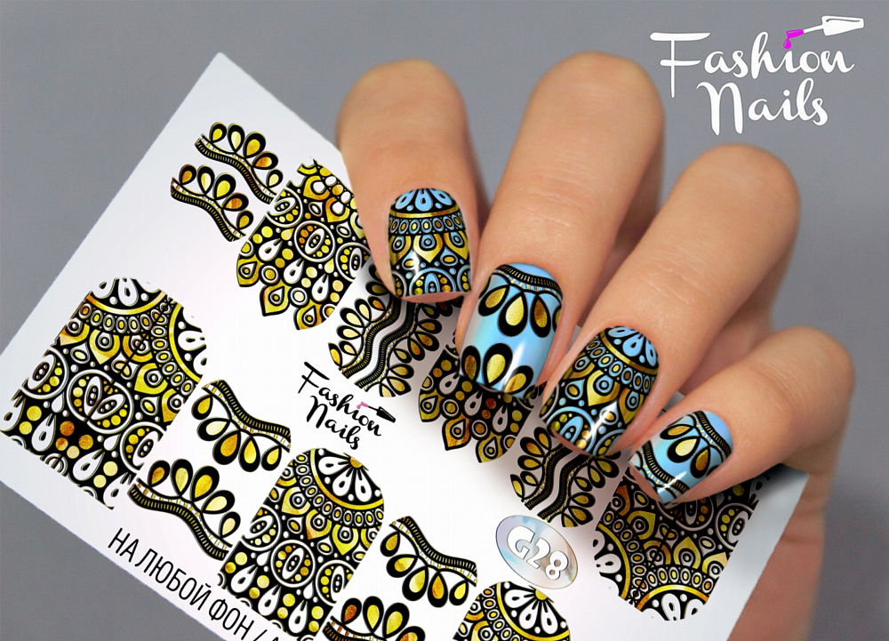 Fashion Nails, слайдер-дизайн "Galaxy" №28 Fashion Nails, слайдер-дизайн "Galaxy" №28