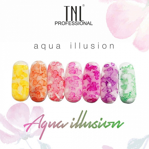 TNL, краска для акварельной техники (капельки) "Aqua Illusion" (№6, фуксия), 10 мл