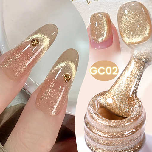 Born Pretty, Gold Cat Magnetic Gel - магнитный гель-лак "кошачий глаз" GC02, 10 мл