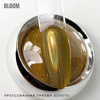 Bloom, втирка прессованная "Призма" (золото)