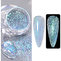 Aurora Reflective Glitter Powder - светоотражающий пигмент для дизайна ногтей G014, 1 шт
