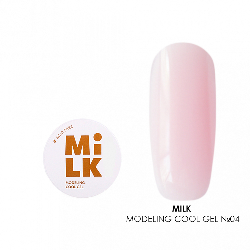 Milk, Modeling cool gel - бескислотный холодный гель для моделирования №04 (Porcelain), 15 гр