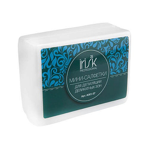 Irisk, мини-салфетки для депиляции деликатных зон (7х10см), 100шт.