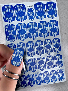 Anna Tkacheva, фольгированные наклейки пленки для дизайна ногтей SG-033