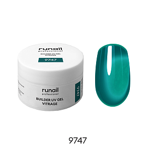RuNail, BUILDER UV GEL VITRAGE - моделирующий УФ-гель витражный №9747, 15 гр