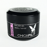 Chicapilit, mask №7 - камуфлирующий гель средней вязкости (молочно-розово-прозрачный), 30мл